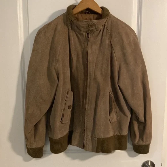 Brown Suede Jacket - Marshall Field’s - Size Medium - Picture 1 of 6